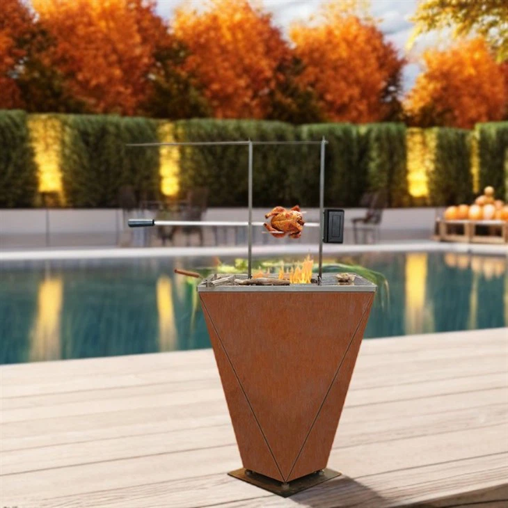 Square Charcoal Bbq Stove