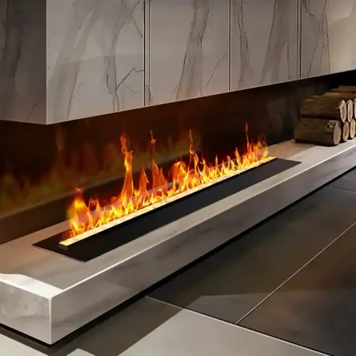 Water Vapor Electric Fireplace With Remote